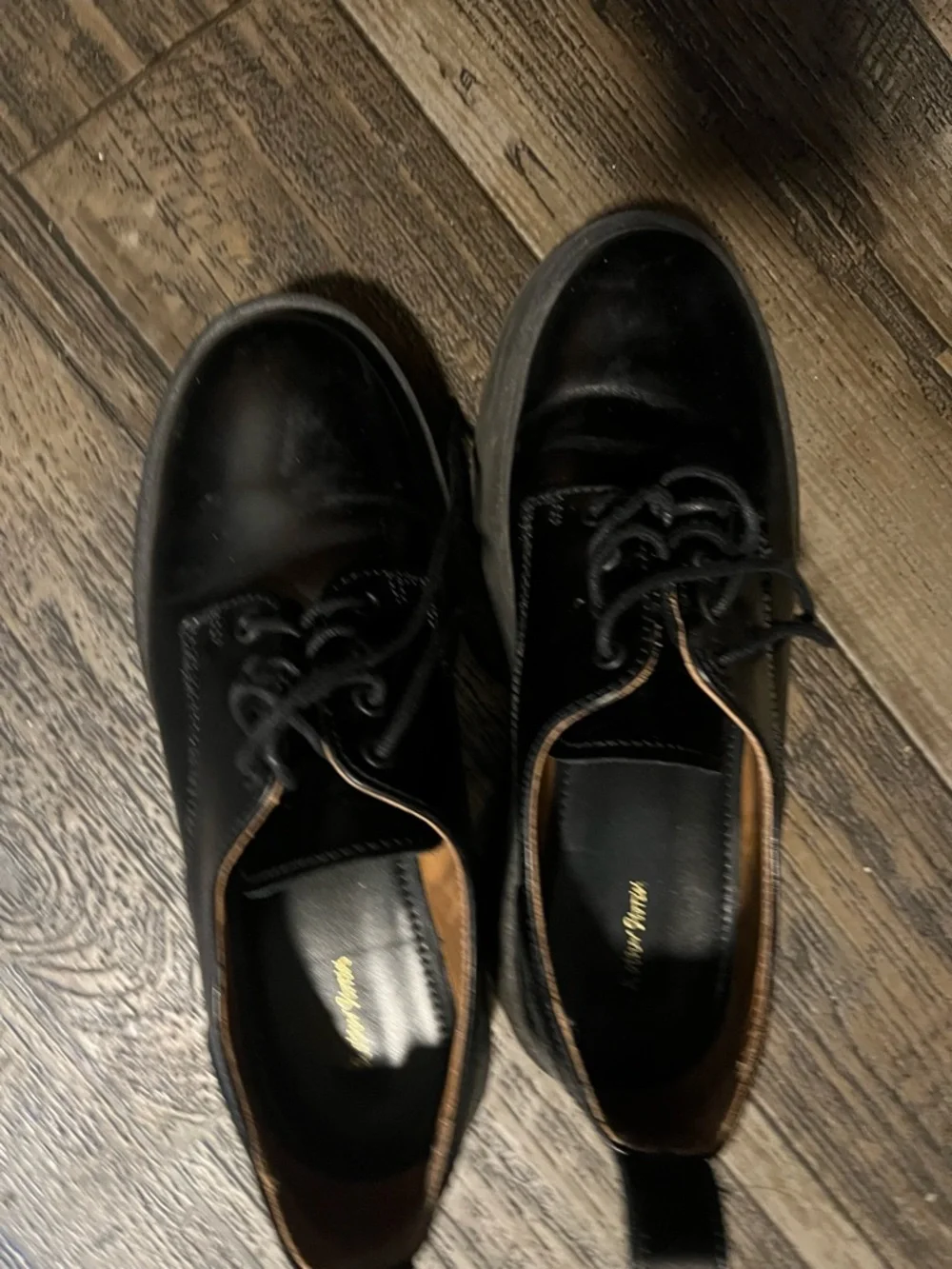 & Other Stories Black Leather Derby Shoes